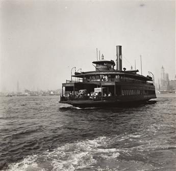 DOROTHEA LANGE (1895-1965) Ferry boats still transport some of the traffic between New York City and Jersey * Ferry boats still make tr